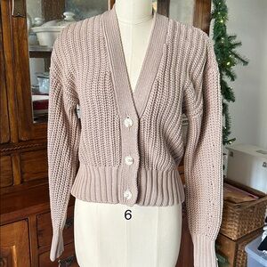 Pistola Mallory Cardigan Sweater Size Medium 100% Cotton